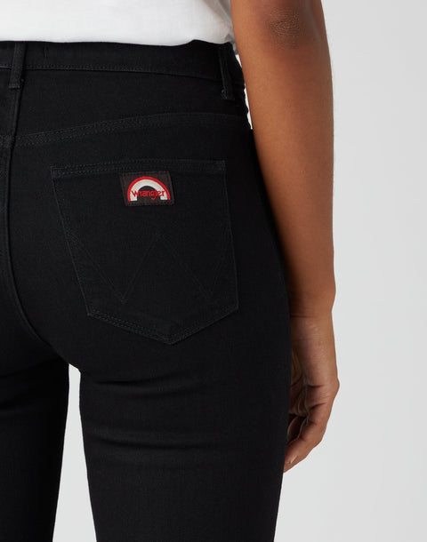 Wrangler Women's Retro Black Flare Jeans | Wrangler In Lebanon