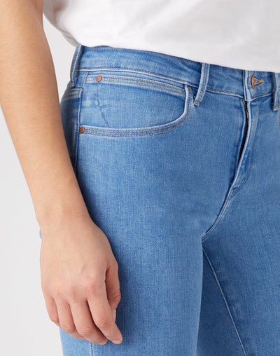 Wrangler Women's Light Blue Slim Jeans | Wrangler In Lebanon
