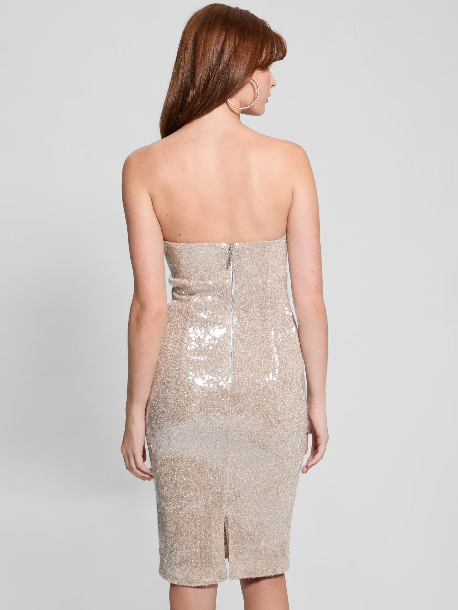 Guess Women's Rose Multi Jamie Strapless Sequin Sheath Dress | Guess In Lebanon