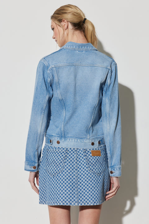 Wrangler Women's Light Blue Trucker Regular Denim Jacket | Wrangler In Lebanon