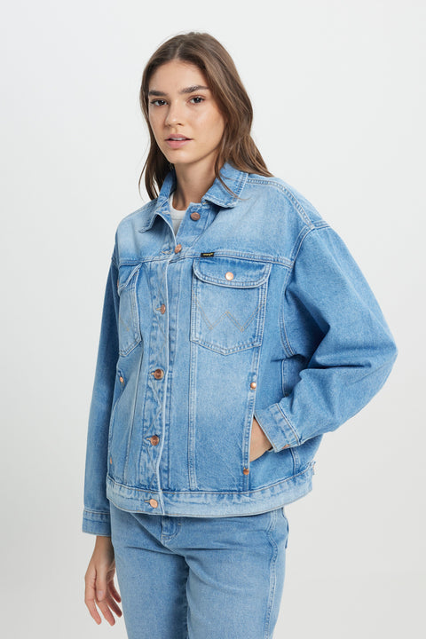 Wrangler Women's Sukie Jumbo Trucker Jacket | Wrangler In Lebanon