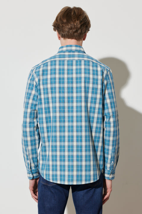 Wrangler Men's Regular Fit Regular Cut 100% Cotton Plaid Long Sleeve Shirt | Wrangler In Lebanon