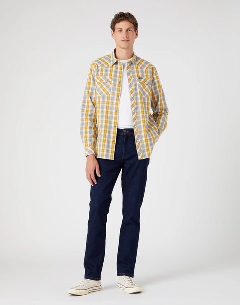Wrangler Men's Yellow Western Shirt |Wrangler In Lebanon