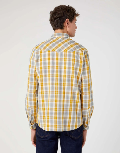 Wrangler Men's Yellow Western Shirt |Wrangler In Lebanon