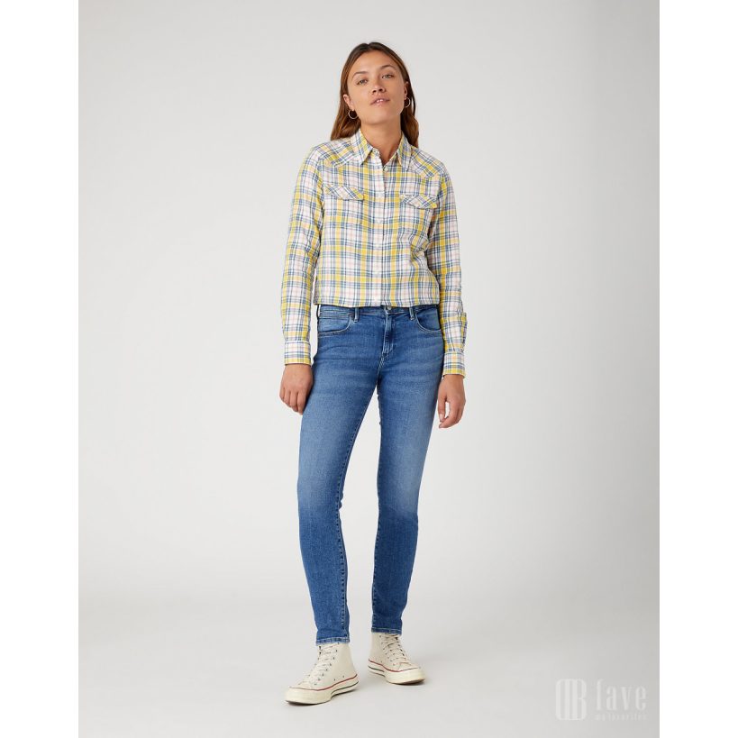 Wrangler Women's Multicolor Slim Regular Western shirt | Wrangler In Lebanon