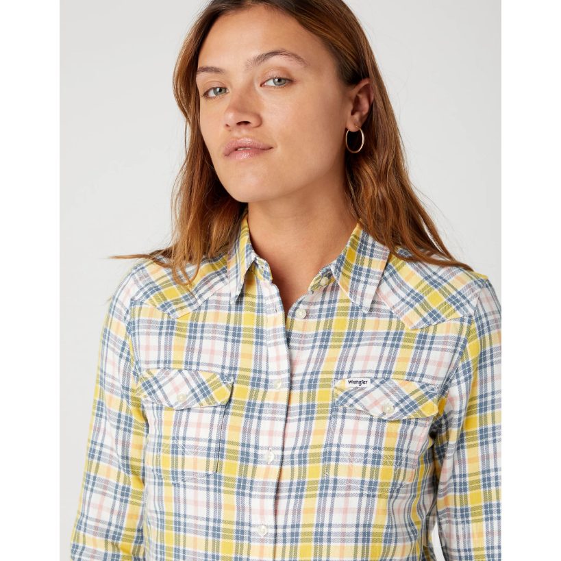 Wrangler Women's Multicolor Slim Regular Western shirt | Wrangler In Lebanon