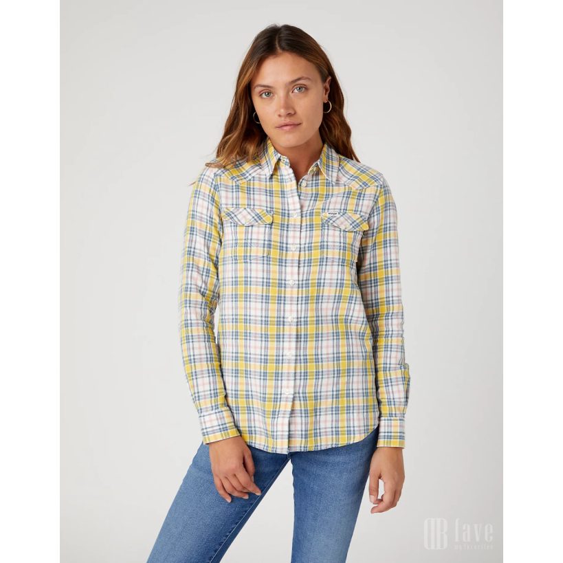 Wrangler Women's Multicolor Slim Regular Western shirt | Wrangler In Lebanon