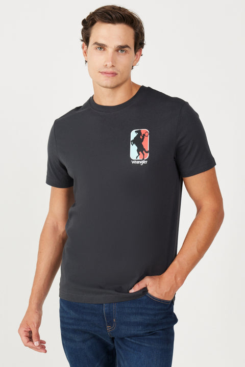 Wrangler Men's Black Crew Neck T-Shirt |Wrangler in Lebanon