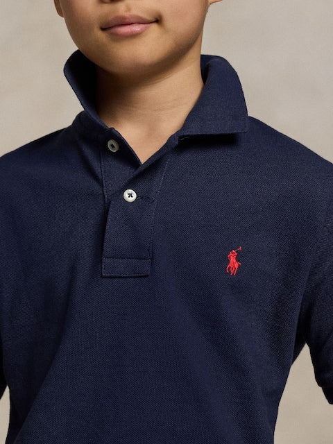 Polo Ralph Lauren Boy's Navy Cotton Polo T-Shirt | Polo Ralph Lauren  in Lebanon