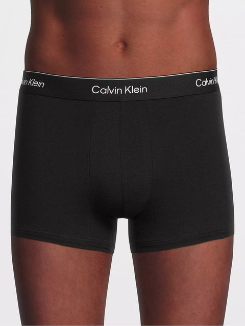 Calvin Klein Men's Black Cotton Stretch 3 Pack Contour Trunks | Calvin Klein In Lebanon
