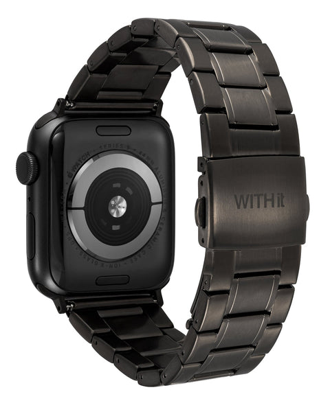 With It Men's Black Stainless Steel Y-link Bracelet for Apple Watch |With It In Lebanon