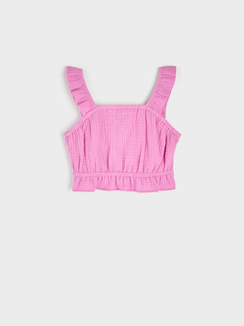 Sinsay Girl's Pink Crop Top | Sinsay In Lebanon