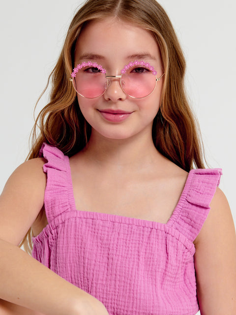 Sinsay Girl's Pink Crop Top | Sinsay In Lebanon
