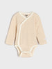 Sinsay Baby Boy's 3-Pack Bodysuit Beige & White AYA