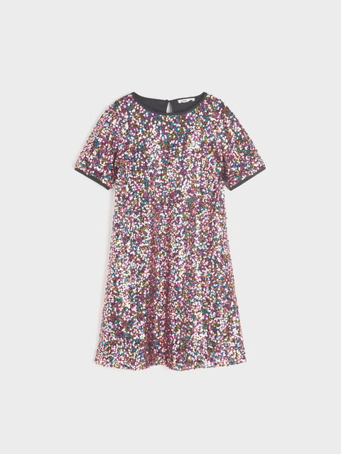 Sinsay Girl's Multicolor Sequin Midi Dress | Sinsay In Lebanon