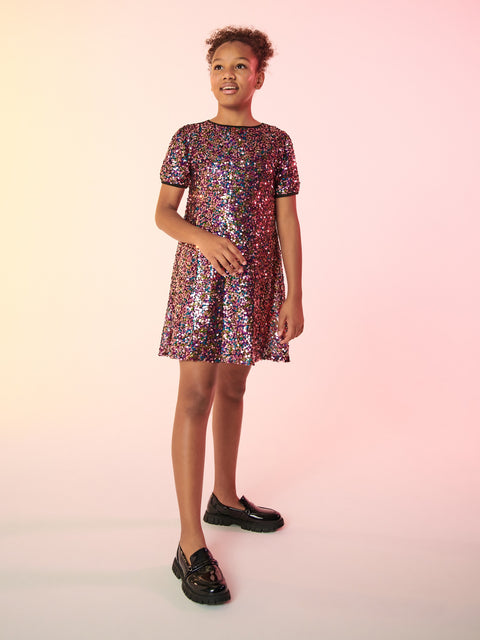 Sinsay Girl's Multicolor Sequin Dress | Sinsay In Lebanon