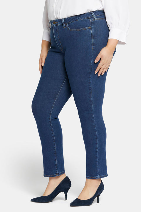 NYDJ Women's Dark Blue Plus Size Sheri Slim Jeans |NYDJ In Lebanon