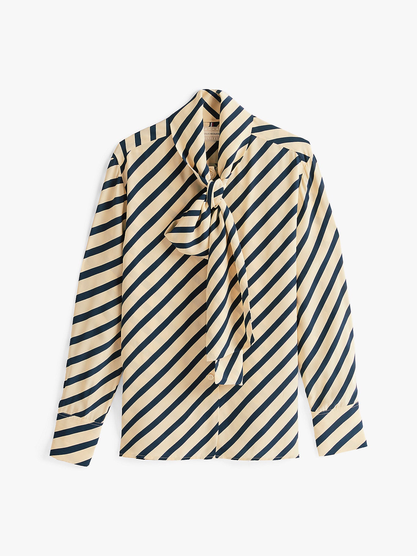 Tommy Hilfiger Women's Beige & Navy Striped The Sofia Capsule Fluid Breton Shirt | Tommy Hilfiger In Lebanon