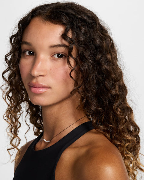 Nike  Women's b Black  Light-Support Lightly Lined High-Neck Crop Top  |  Nike  in Lebanon
