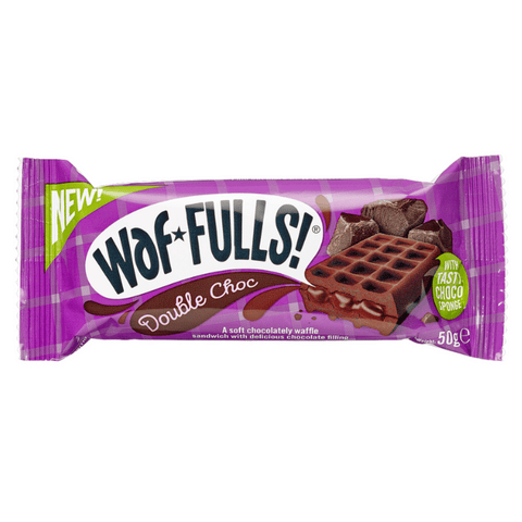 Waffulls Double Choc Soft Chocolately Waffle With Chocolate Filling 50g | Waffulls In Lebanon