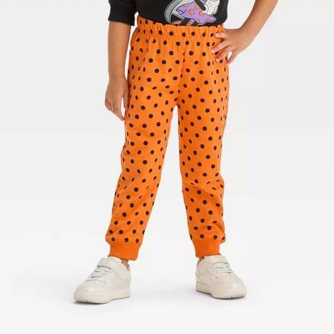 Disney Baby Girl's Orange Minnie Mouse Halloween Jogger Pant | Disney In Lebanon