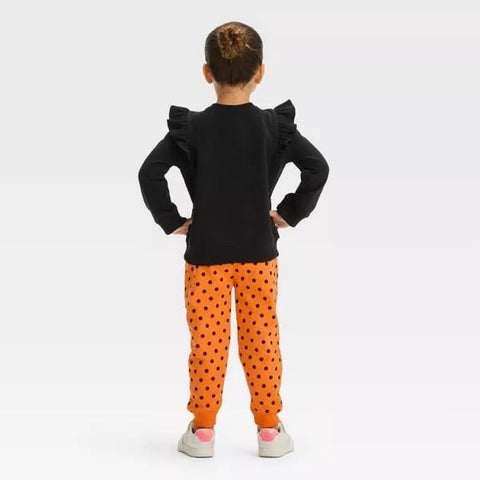 Disney Baby Girl's Orange Minnie Mouse Halloween Jogger Pant | Disney In Lebanon
