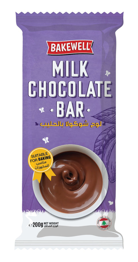 Bakewell Milk Chocolate Bar 200g
