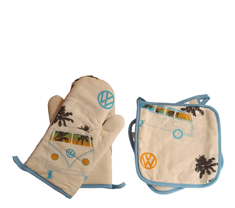 Oeko-Tex 2 Pot Holders & 2 Oven Mitts 17x28cm/20x20cm | Oeko-Tex In Lebanon