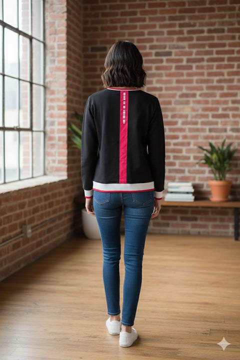 Zabaione Women's black Sweatshirt | Zabaione In Lebanon