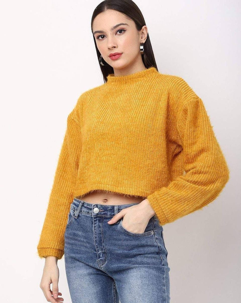 Hailys Women's Yellow Mustard Sweatshirt| Hailys In Lebanon
