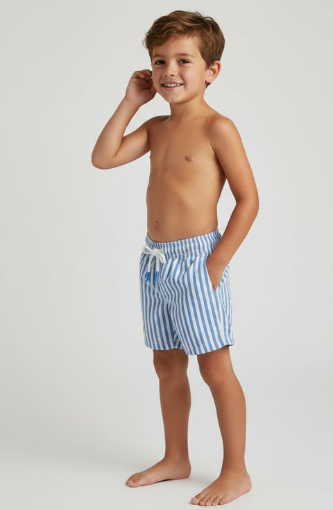 Cat & Jack Boy's Blue and White Striped Swim Trunks | Cat & Jack in Lebanon