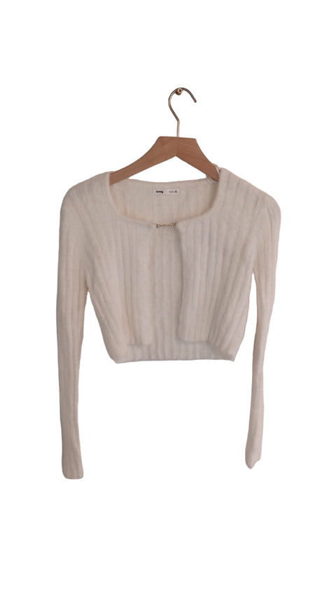 Sinsay Women's White Fluffy Cardigan | Sinsay In Lebanon