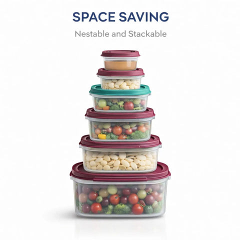 Cozzoni 7-Piece Square Food Storage Container Set |Cozzoni In Lebanon