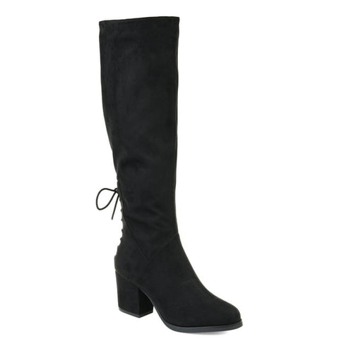 Journee Women's Black Leeda Tru Comfort Foam Block Heel Boots |Journee in Lebanon