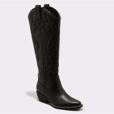 Wild Fable Women's Black Kenzi Western Boots | Wild Fable In Lebanon