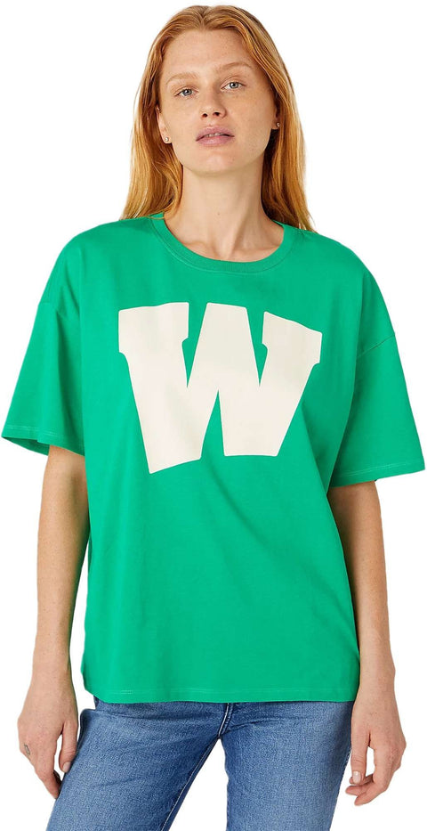 Wrangler Women's Bright Green Girlfriend T-Shirt |Wrangler In Lebanon