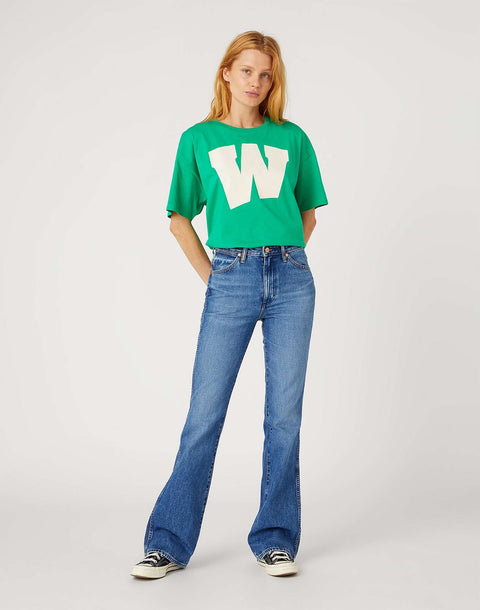 Wrangler Women's Bright Green Girlfriend T-Shirt |Wrangler In Lebanon