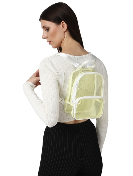 Forever 21 Women's Yellow Transparent Backpack |Forever 21 in Lebanon