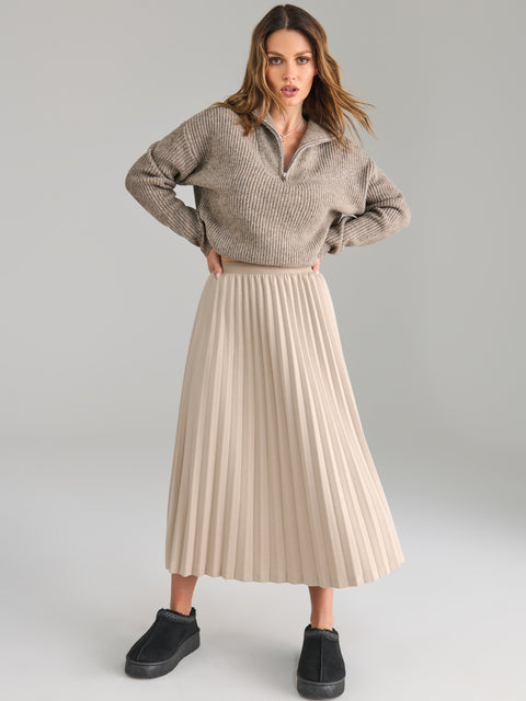 Sinsay Women's Beige Pleated Skirt | Sinsay in Lebanon