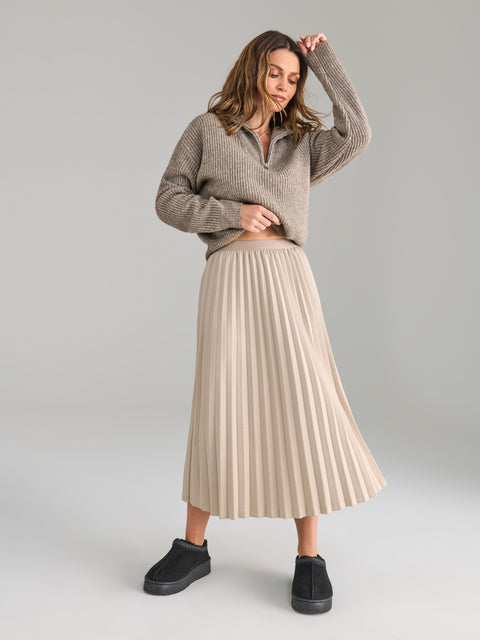 Sinsay Women's Beige Pleated Skirt | Sinsay in Lebanon