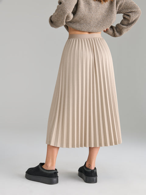 Sinsay Women's Beige Pleated Skirt | Sinsay in Lebanon