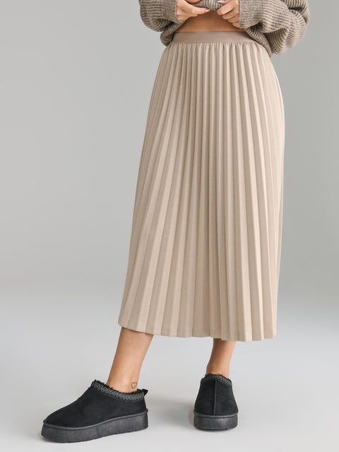 Sinsay Women's Beige Pleated Skirt | Sinsay in Lebanon