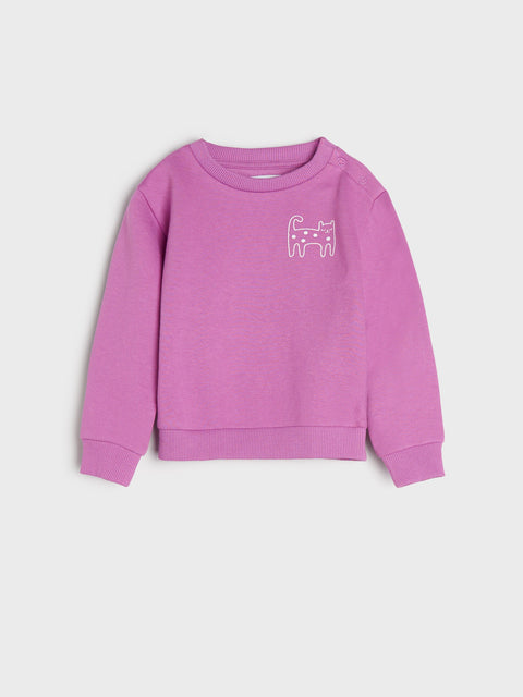 Sinsay Baby Girl's Purple Sweatshirt | Sinsay In Lebanon