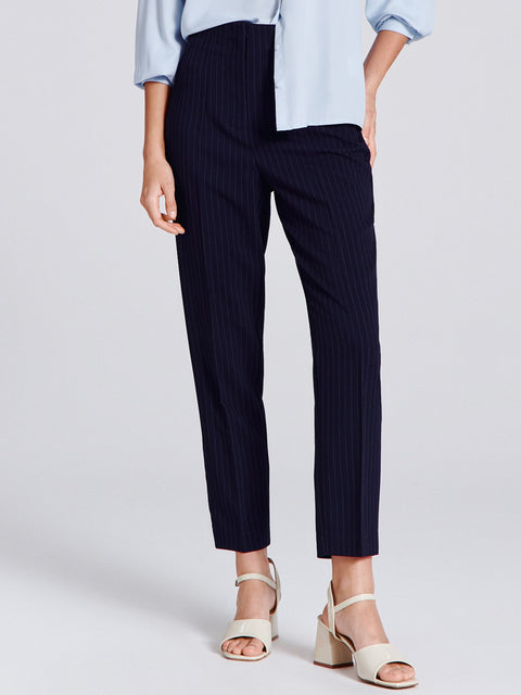Sinsay Women's Navy Cigarette Trousers|Sinsay In Lebanon