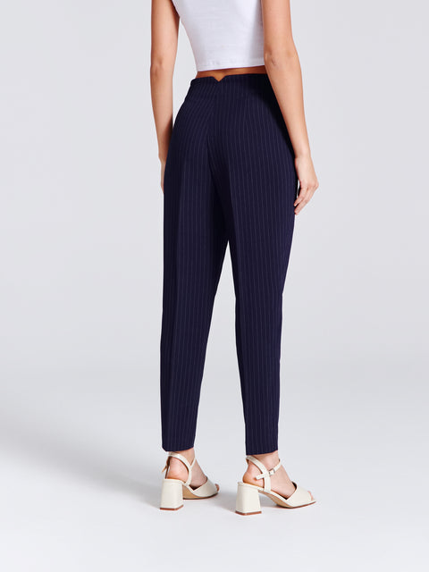 Sinsay Women's Navy Cigarette Trousers|Sinsay In Lebanon