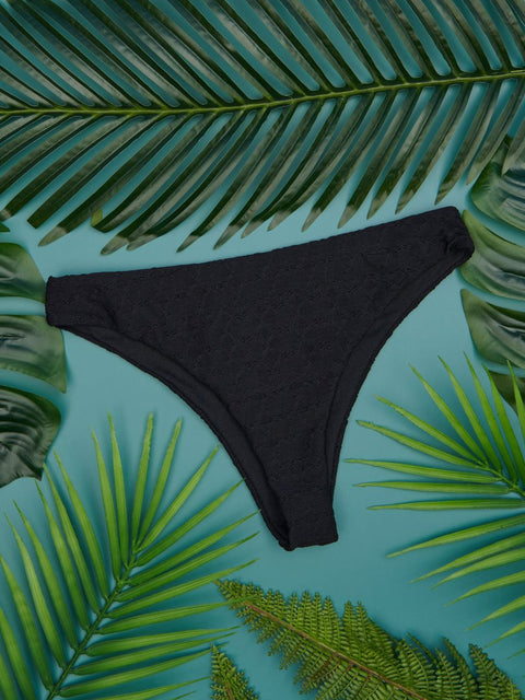 Sinsay Women's Black Rib Knit Bikini Bottom | Sinsay In Lebanon