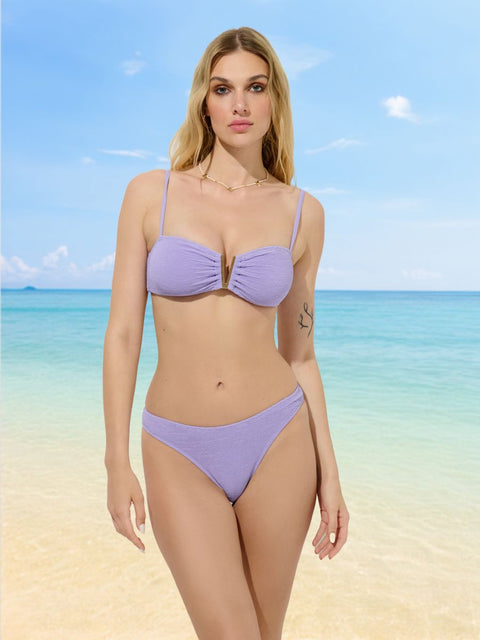 Sinsay Women's Lavender Rib Knit Bikini Bottom | Sinsay In Lebanon