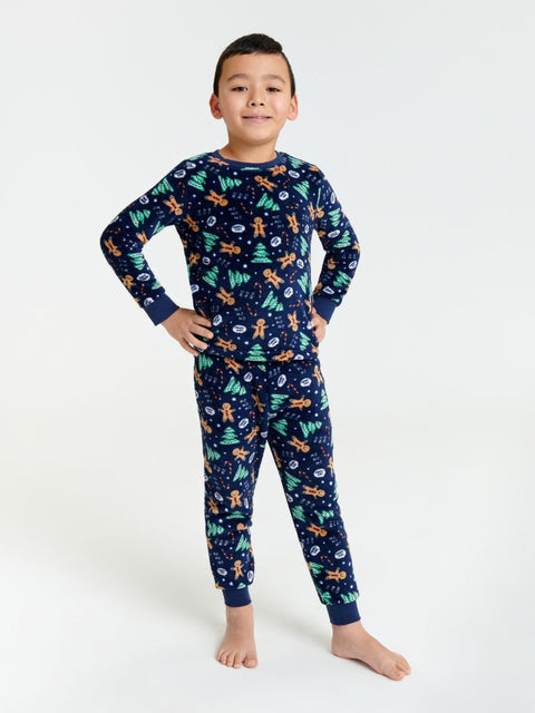 Sinsay Boy's Navy Christmas Printed Pajama Set |Sinsay In Lebanon