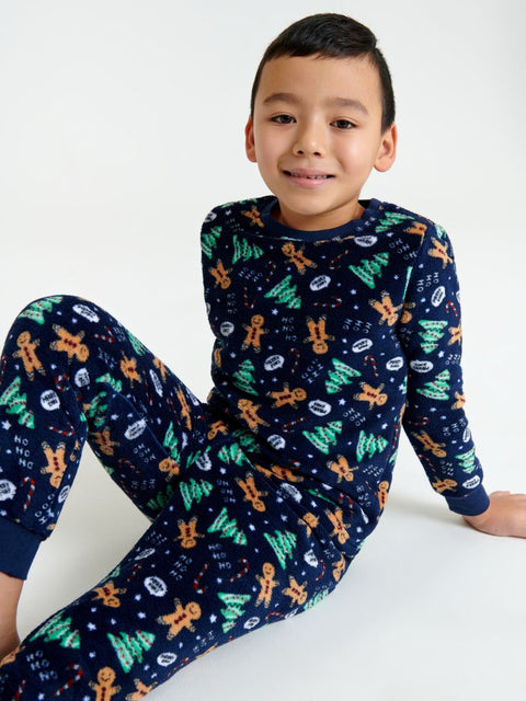 Sinsay Boy's Navy Christmas Printed Pajama Set |Sinsay In Lebanon