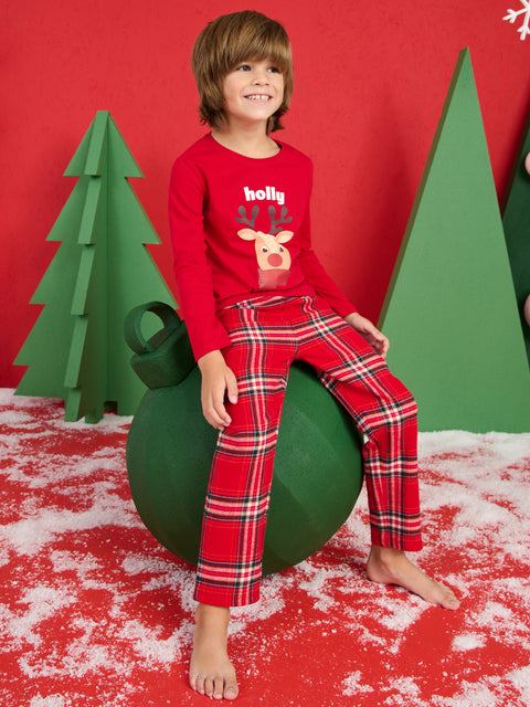 Sinsay Boy's Red Checked Two Piece Pajama Sets | Sinsay In Lebanon